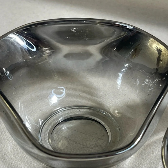 Silver Fade Nut Candy Bowls (2) Dorothy Thorpe Style MCM Vintage Mid Century - Picture 4 of 9